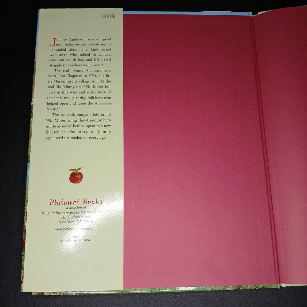 Johnny Appleseed : The Story of a Legend by Will Moses (2001, Hardcover) - Picture 3 of 3